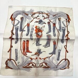 Hermès A Propos de Bottes silk scarf